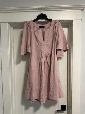 Pomander Place Blush Pink Short Sleeve Tunic Dress